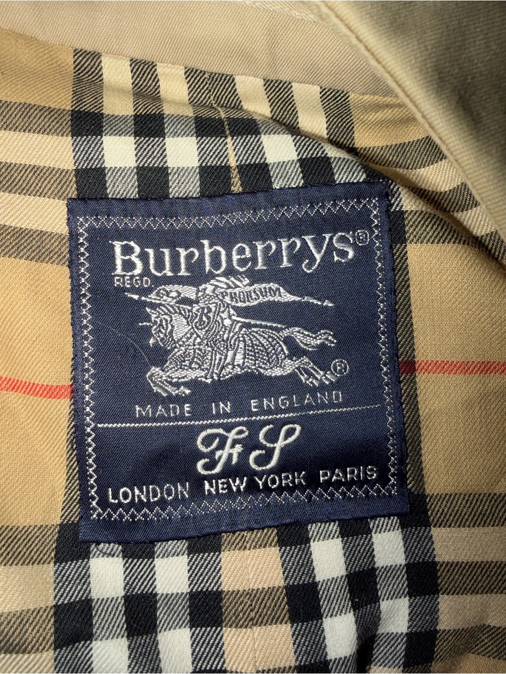 Burberry Tan Double-Breasted Trench Coat - Picture 4 of 5